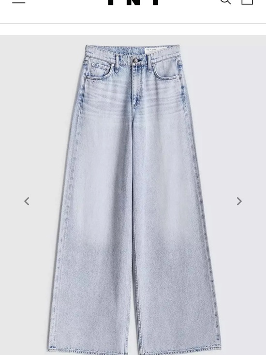 rag & bone Denim - rag & bone Light Blue Wide-Leg Jeans
